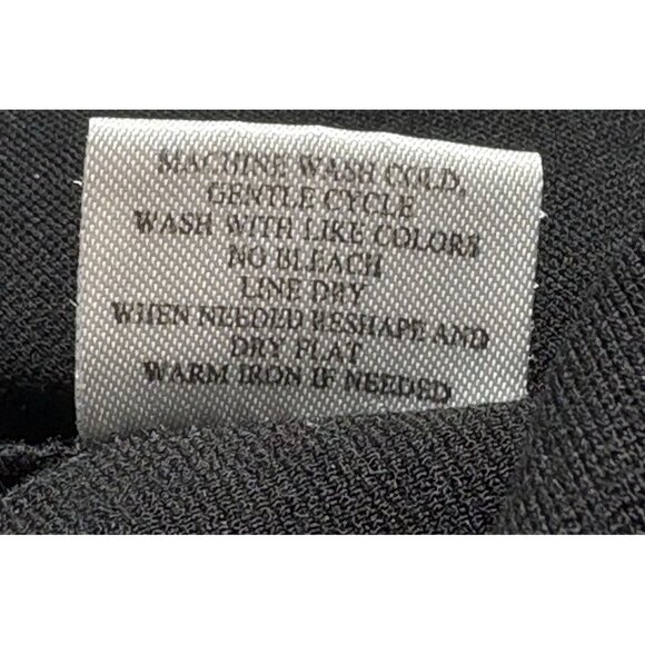 CHANEL Women Logo Cuff Top Pullover Collared Sz XL Black Sample Luxury 19-3 - Picture 8 of 13